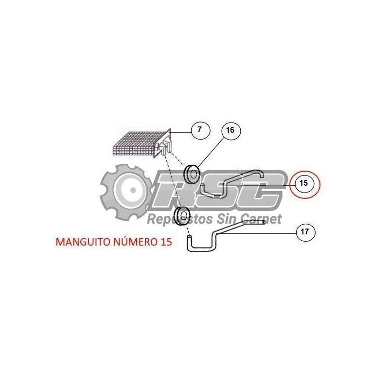 MANGUITO CALEFACCIÓN JDM YANMAR 110002