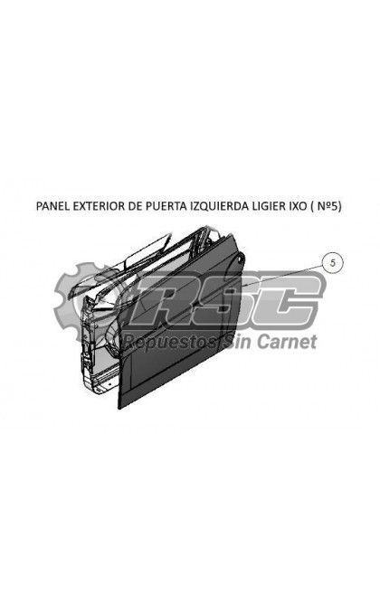 PANEL DE PUERTA EXTERIOR IZQ. LIGIER IXO Original 0189892