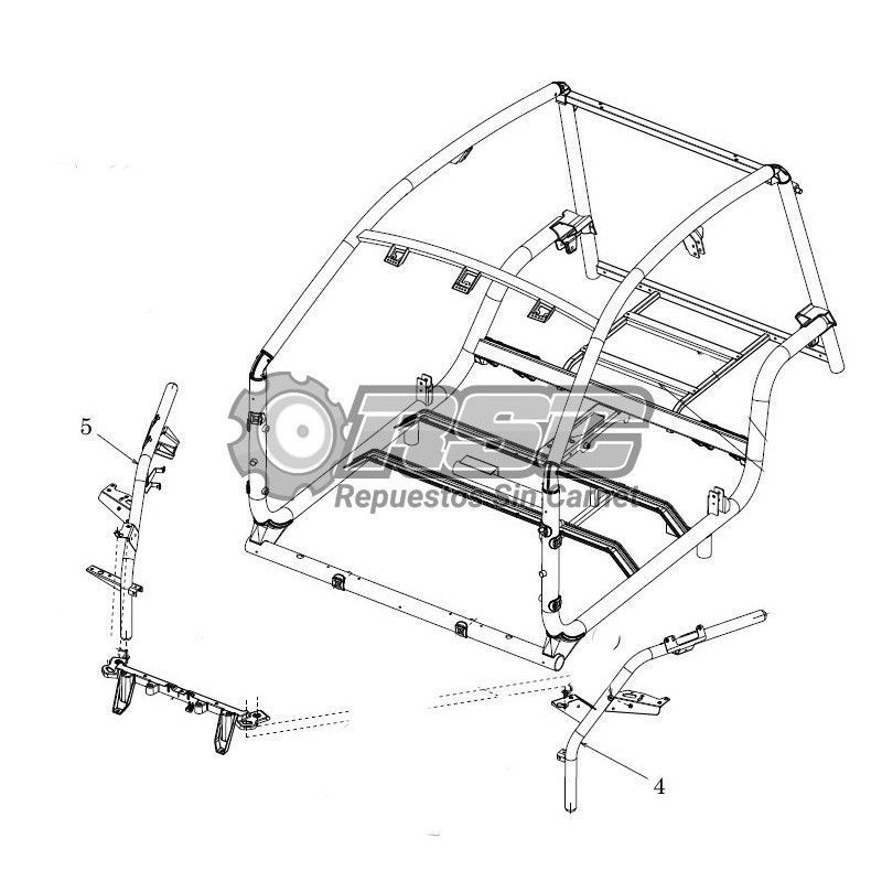 BARRA BRAZO SUSPENSIÓN DERECHA MICROCAR - DUE