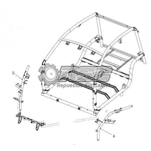 BARRA BRAZO SUSPENSIÓN IZQUIERDA MICROCAR - DUE