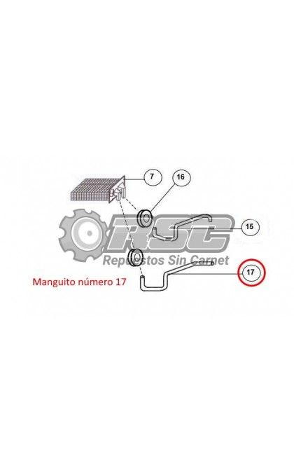 MANGUITO CALEFACCIÓN JDM YANMAR 110003