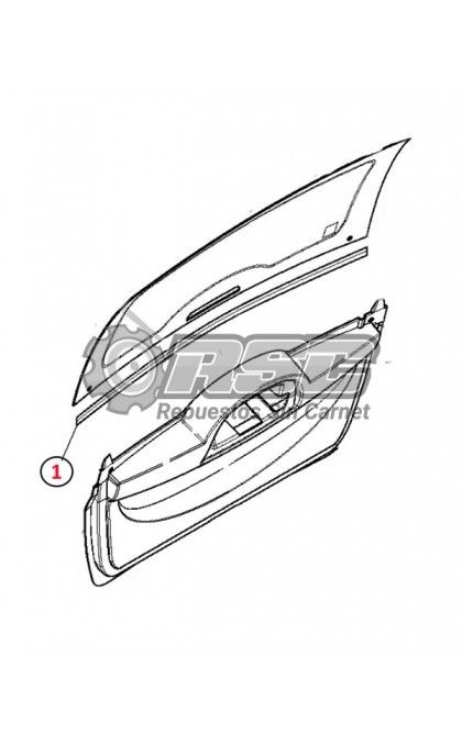 GOMA PERFIL PARTE HORIZONTAL PORTON MICROCAR