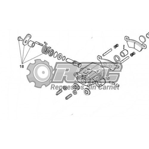PALANCA PINZA DE FRENO MICROCAR 1003899