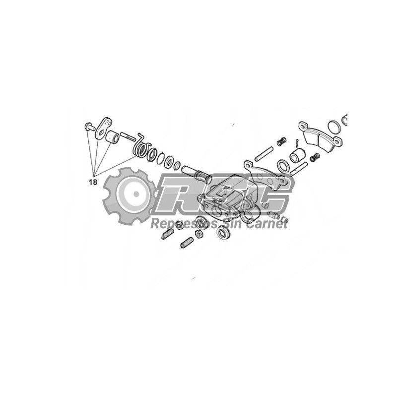 PALANCA PINZA DE FRENO MICROCAR 1003899