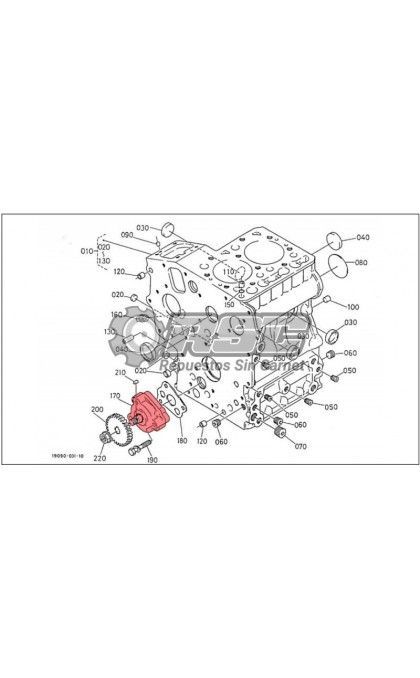 BOMBA ACEITE MOTOR KUBOTA K168513501