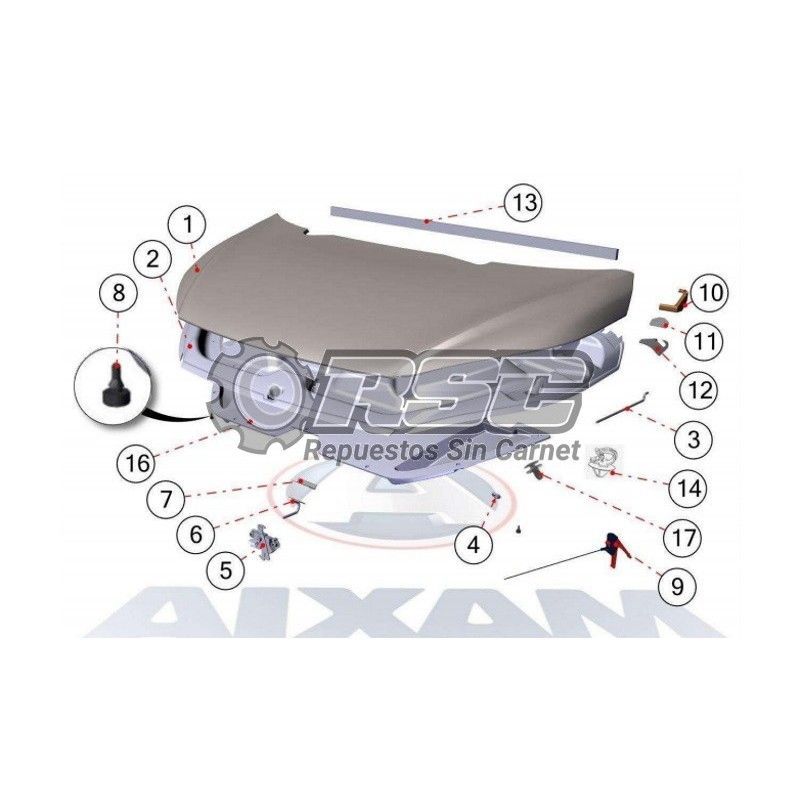 CONTRAPLACA CERRADURA CAPO AIXAM 7K919