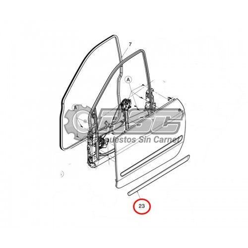 MOLDURA DE PUERTA MICROCAR DUE 1406288