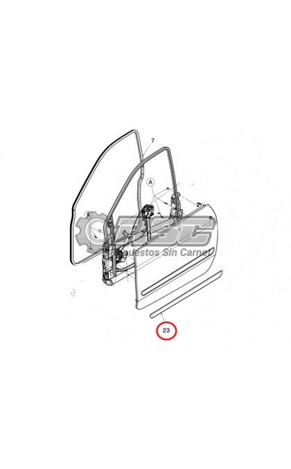 MOLDURA DE PUERTA MICROCAR DUE 1406288