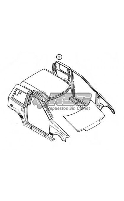ALETA TRASERA MICROCAR LYRA ORIGINAL RO729621
