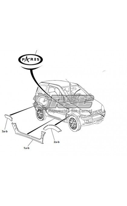 ALETIN TRASERO IZQUIERDO MICROCAR VIRGO PARIS
